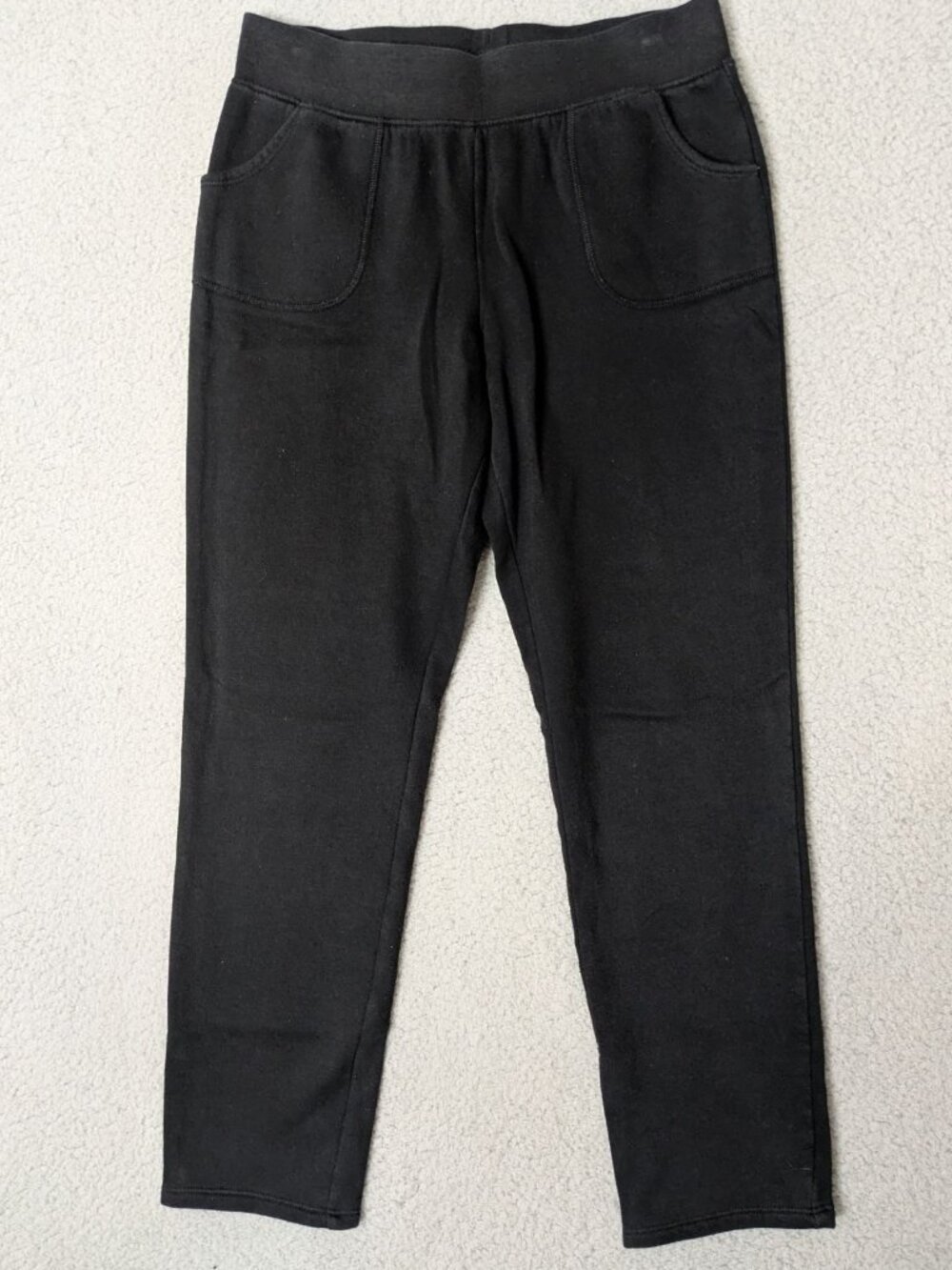 Athletic Works XXL Straight Leg Fleece Sweatpants Black Lounge Comfortable Style